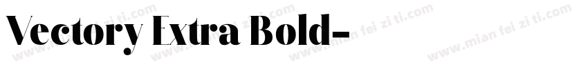 Vectory Extra Bold字体转换